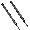 LONYEON 2Pack Reusable Self Ties - Cord Wrap and Hook Loop Cords Management for Home and Office Organization Straps,Black