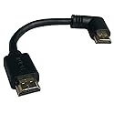 zdyCGTime 5 Inch HDMI Left Angle 90 Degree Vertical Right Cable -Supports 4K@60Hz, High Speed, HDMI 2.0 Ready - UHD, Ethernet & Audio Return - Video