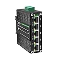 Yjntoximc Industrial 5 Ports Gigabit 24V Passive PoE Switch Support DC12V-24V Input to 24V PoE Output, 4 x 24V/18W PoE Ports@72W, IP40, Compact PoE