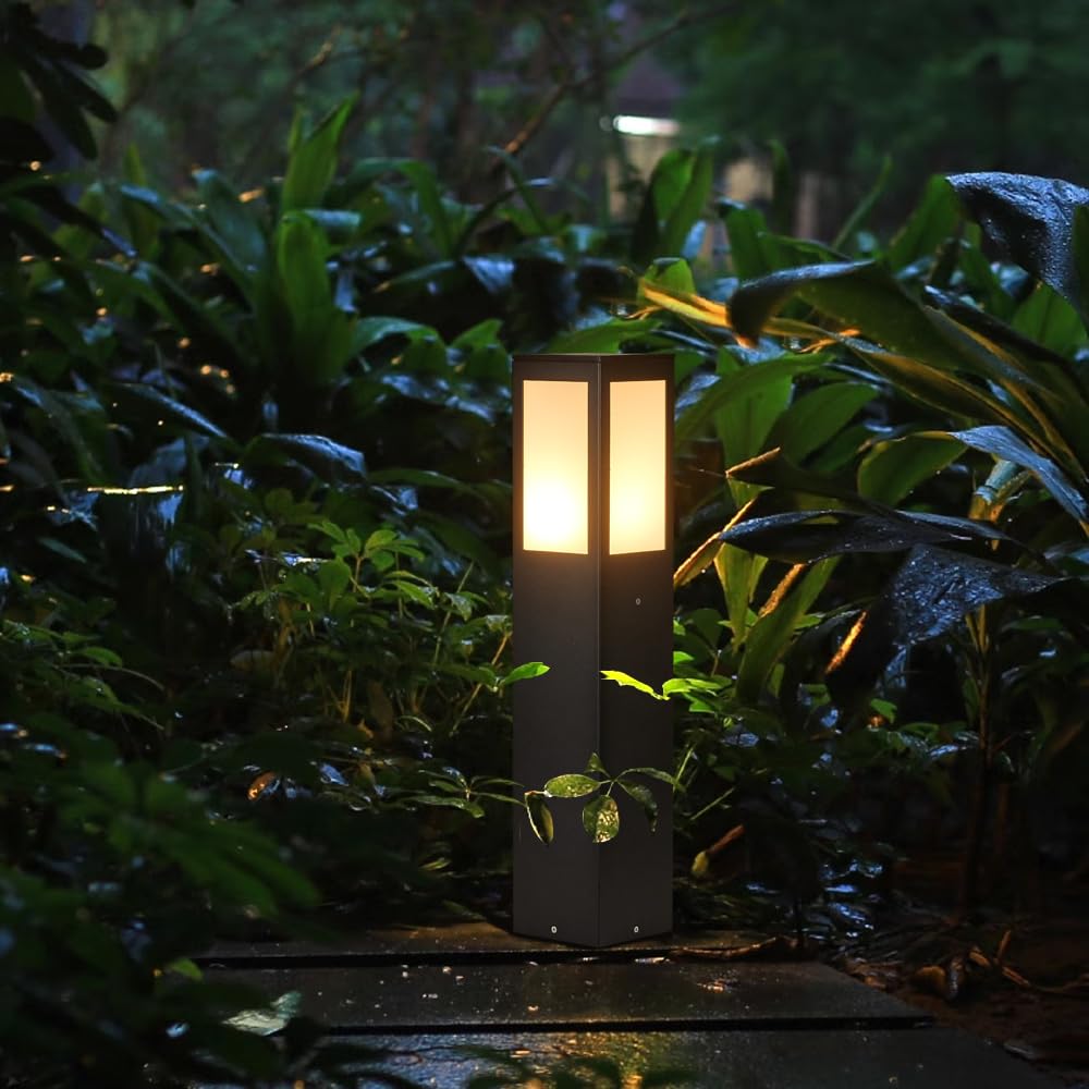 AILICIN Outdoor Path Light, Post Lights,LED Bollard Lamp for Walkway, Garden, Yard (24 inches)
