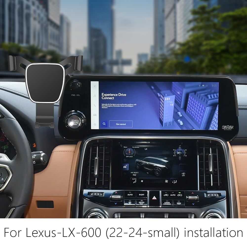 LUNQIN Car Phone Holder for Lexus LX 600 2022 2023 2024 2025 Auto Accessories Navigation Bracket Interior Decoration Mobile Cell Phone Mount case