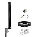 GTOMNI 4G LTE 5G Antenna Outdoor Omni Antenna Kit High Gain 12 dBi Wide-Band Outdoor WiFi Long Range/Cell Phone Antenna 698-3800MHz