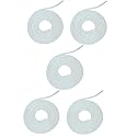 5pcs Laser Spiral Cable Protectors - Charger/USB Data Cable Sleeves | Headphone Cord Savers for Phones, Earphones | Pet Chew Prevention, Durable Cable