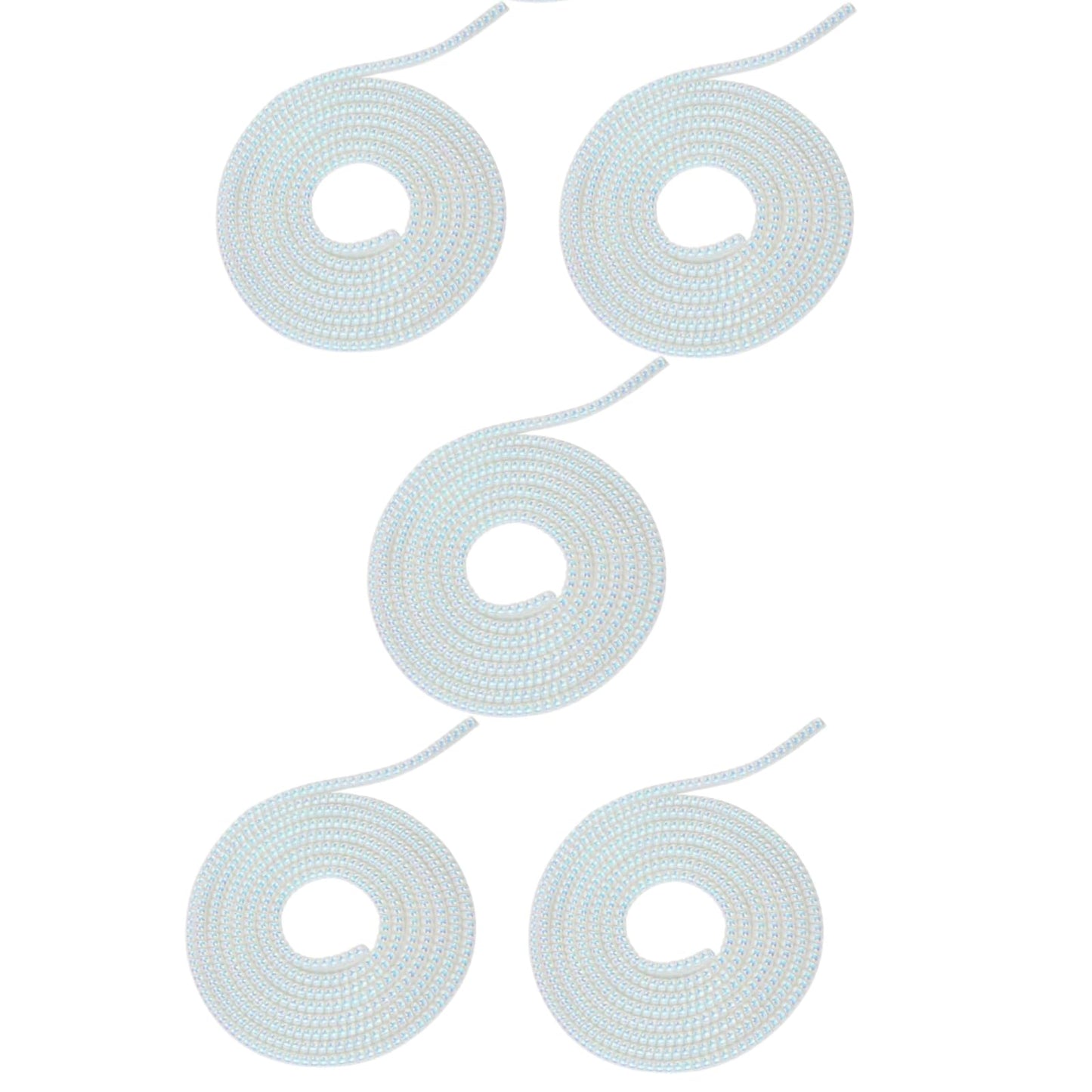 5pcs Laser Spiral Cable Protectors - Charger/USB Data Cable Sleeves | Headphone Cord Savers for Phones, Earphones | Pet Chew Prevention, Durable Cable