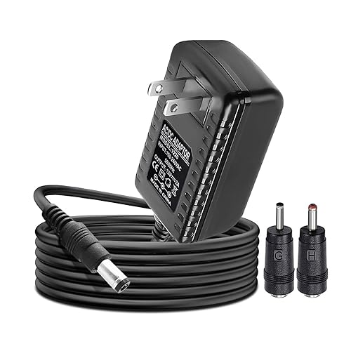 12V AV/DC Charger Power Cord Compatible with National Geographic Rock Tumbler Power Supply Adapter