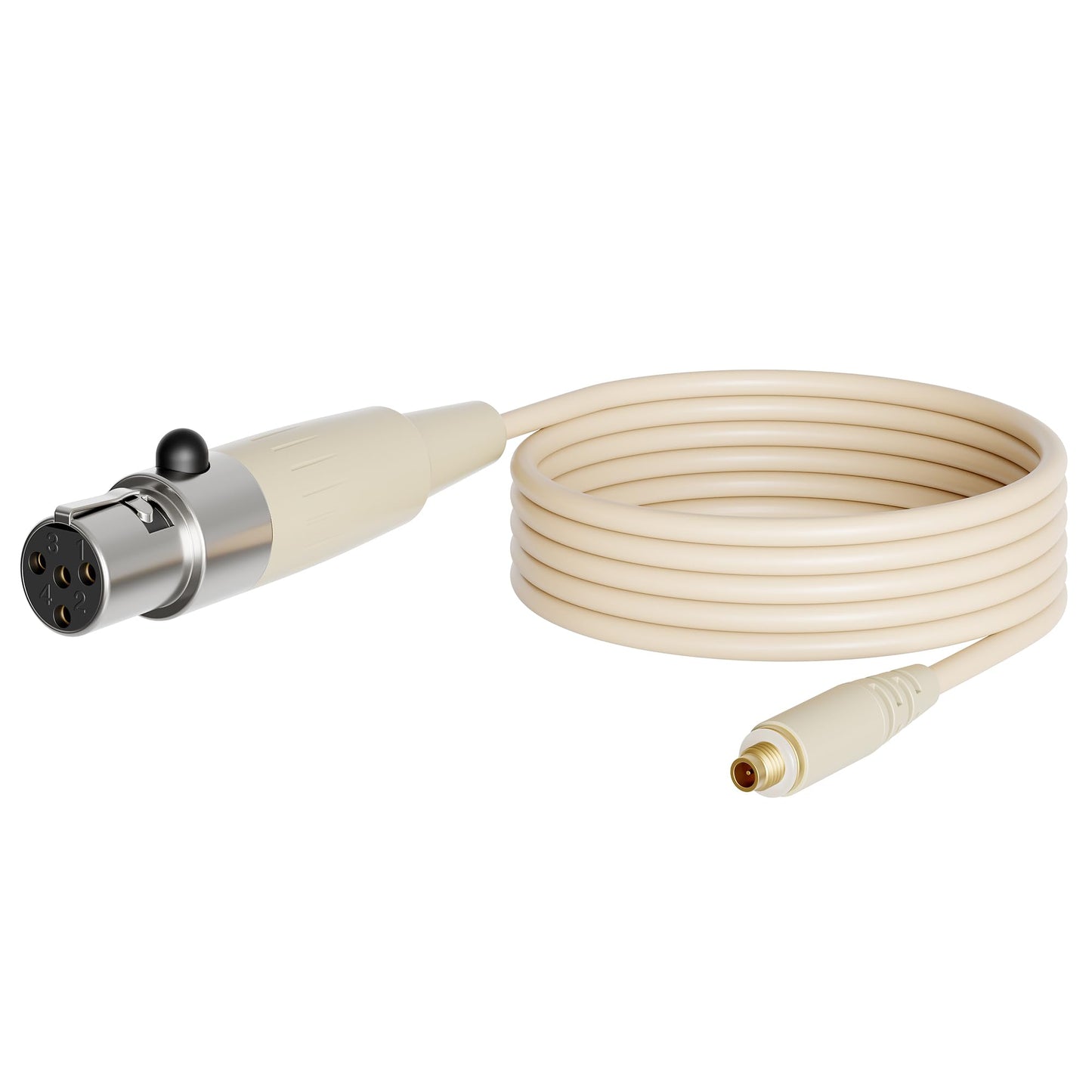 J K Mini XLR TA4F Detachable Cable for JK MIC-J 071S Headset Headworn Microphone