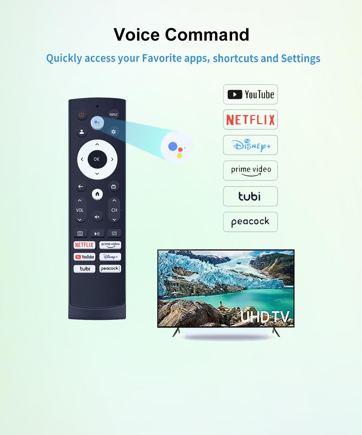 JISOWA Voice Remote Control Universal for Hisense Smart TV 75A76K 120L9H-CINE120A 50A65K 100L5H-DLT100C 65A65K 55U75H 75U75H 50U6H 85A76H 55U75K