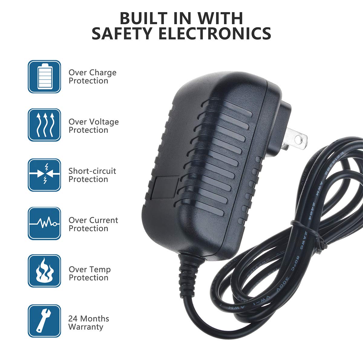 SupplySource 13.8V AC/DC Adapter Replacement for Uniden AD-1009 AD1009 BCT15 BCT15X Trunktracker III BCD996P2 Bearcat Digital Mobile Scanner DC13.8V…