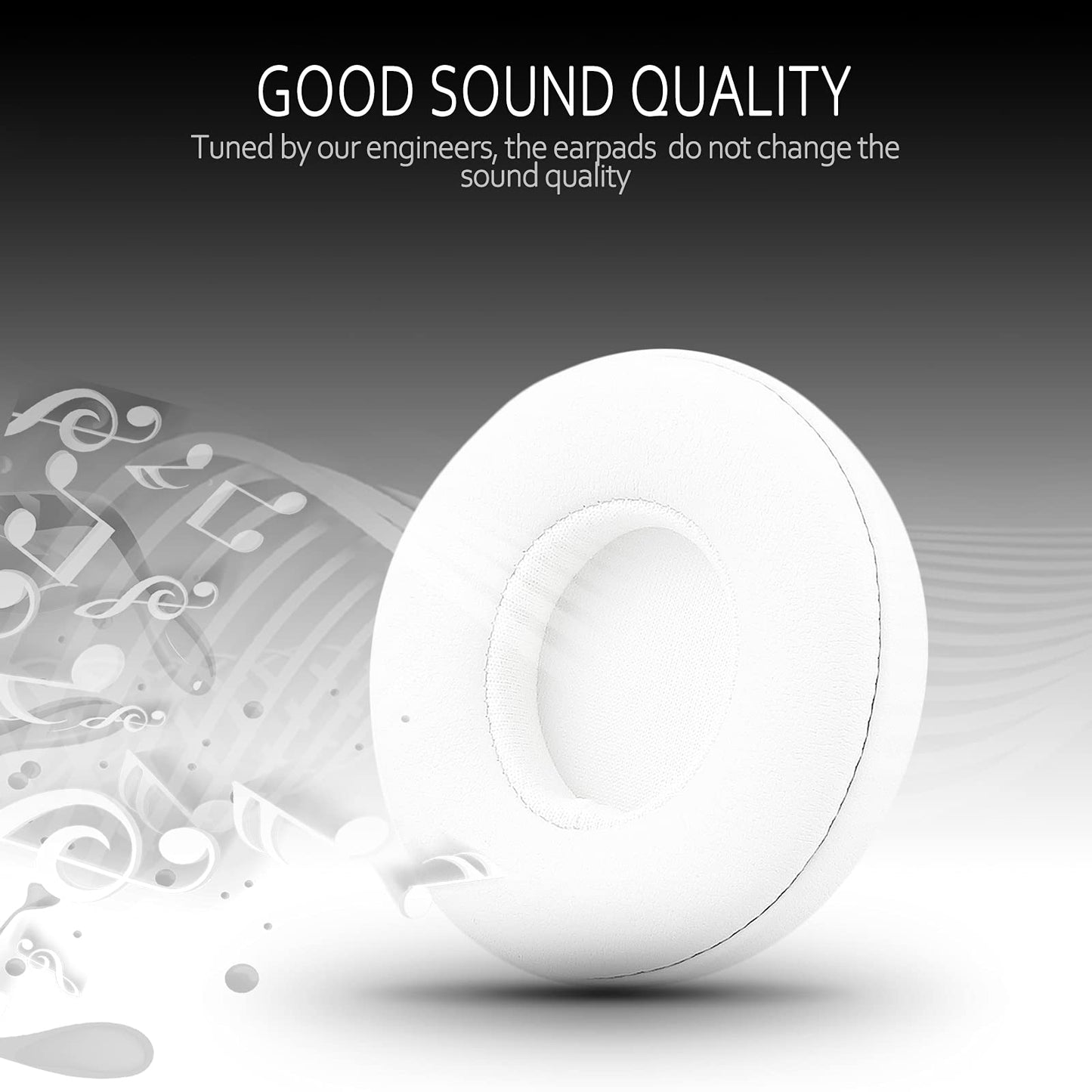 Krone Kalpasmos Earpad Replacement for Beats Solo 2 & 3 Wireless/Wired Headphone, Ear Cushion Premium Protein Leather Memory Foam with Kits, Superb