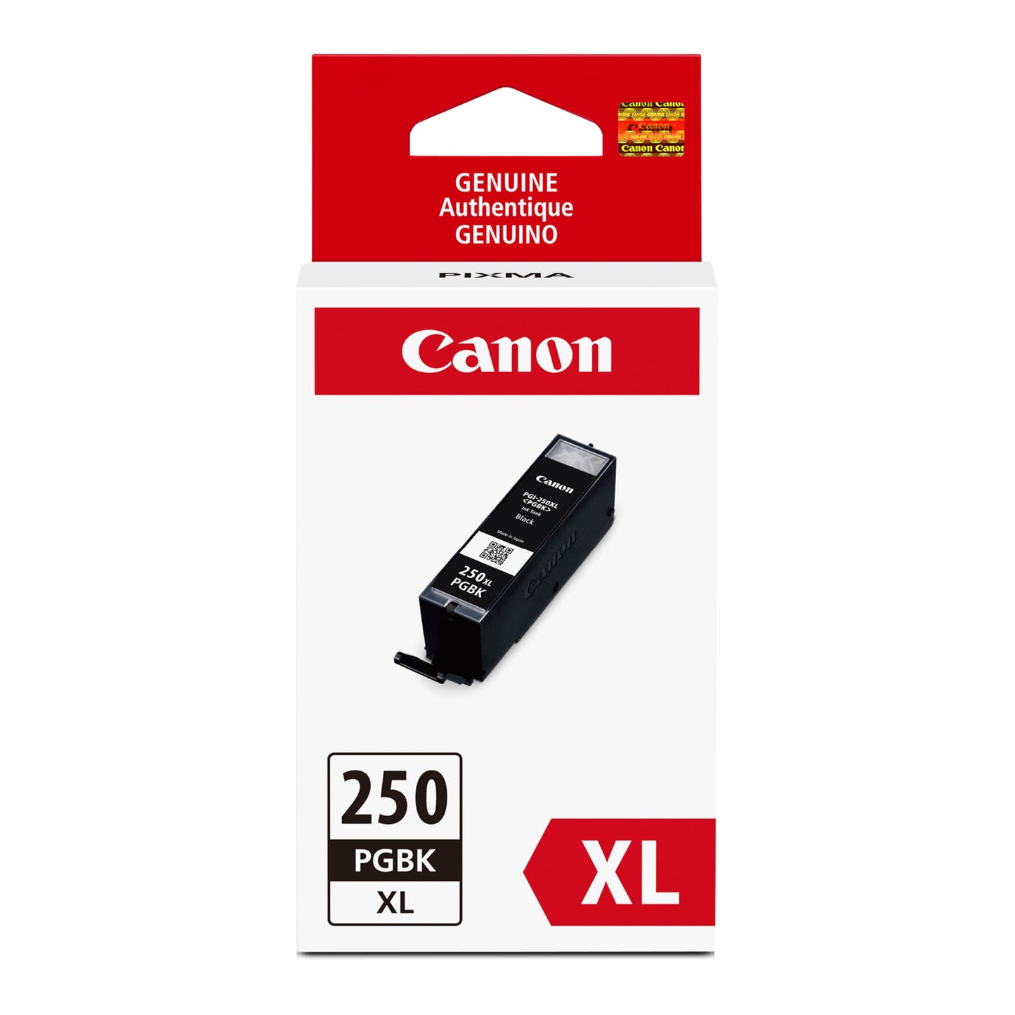 Canon PGI-250XL Genuine Pigment Black Ink Tank, Compatible with MG6320, IP7220 & MG5420, MX922, MG5520, MG6420, MG7120, iX6820, iP8720, MG7520