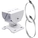 BeElion Aluminum Alloy Surveillance Camera Pole Mount Kit - Horizontal/Vertical Wall/Ceiling/Pillar Bracket for CCTV, PTZ, Dome Cameras - Stainless