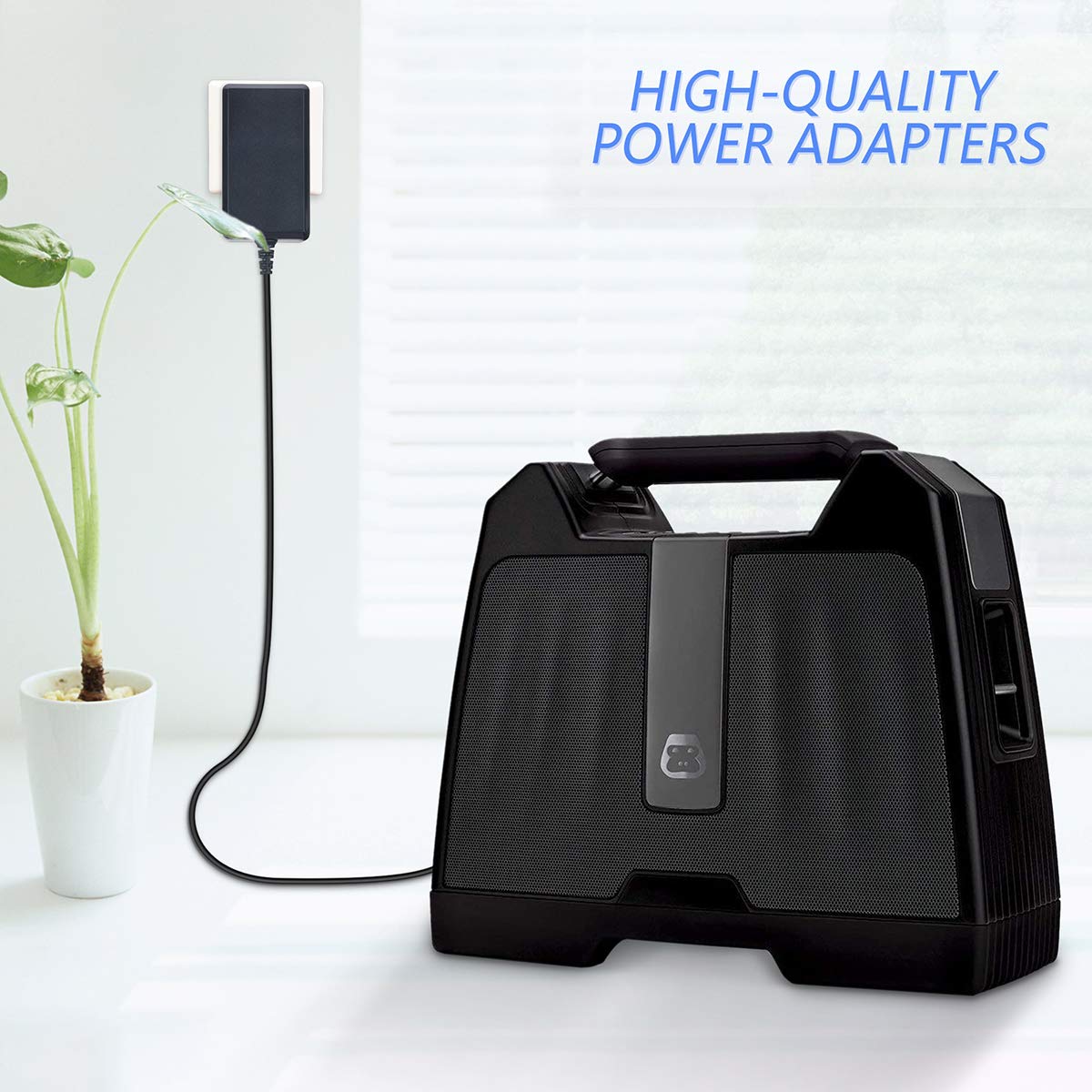 PKPOWER 12V 2A AC DC Adapter Power Supply for G-Boom Series (I, II, III, IV, V, VI, 7, 8, 9) G-650 G650 2M Cable, Compact & Reliable