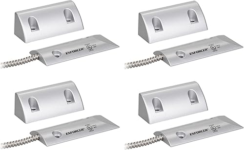 Seco-Larm SM-226RQ Pack of 4 Enforcer Overhead Door-Mount Magnetic Contact, Closed Loop, Adjustable to Fit Most Door-Channel Widths, 2-3/4" (70mm)