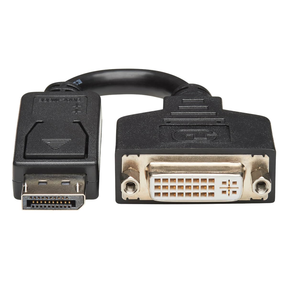 Tripp Lite DisplayPort to DVI Adapter Cable Converter Extender, Male-to-Female, 1080p @ HD Resolution, DisplayPort++ Dual-Mode Port, 6-inch Cord