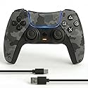 Autker Wireless Controller for PS5 with1500mAh Battery, Dual Vibration, 3.5mm Audio Jack, Speaker, 6-Axis Motion Gamepad Compatible with PS5 Slim/PS5