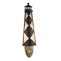 Park Designs Cape Lookout Night Light | Coastal Lighthouse Plug in Accent Lamp | Metal and Glass Construction | Nautical Wall Lighting for Hallway
