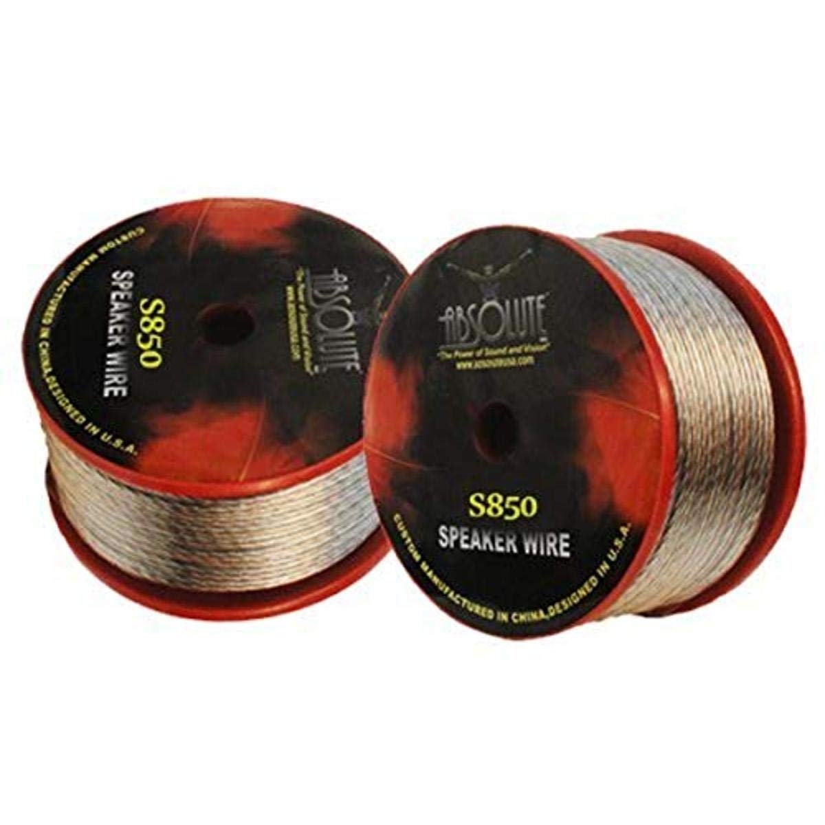 Absolute S850 50-Feet Spool of 8 Gauge Speaker Wire