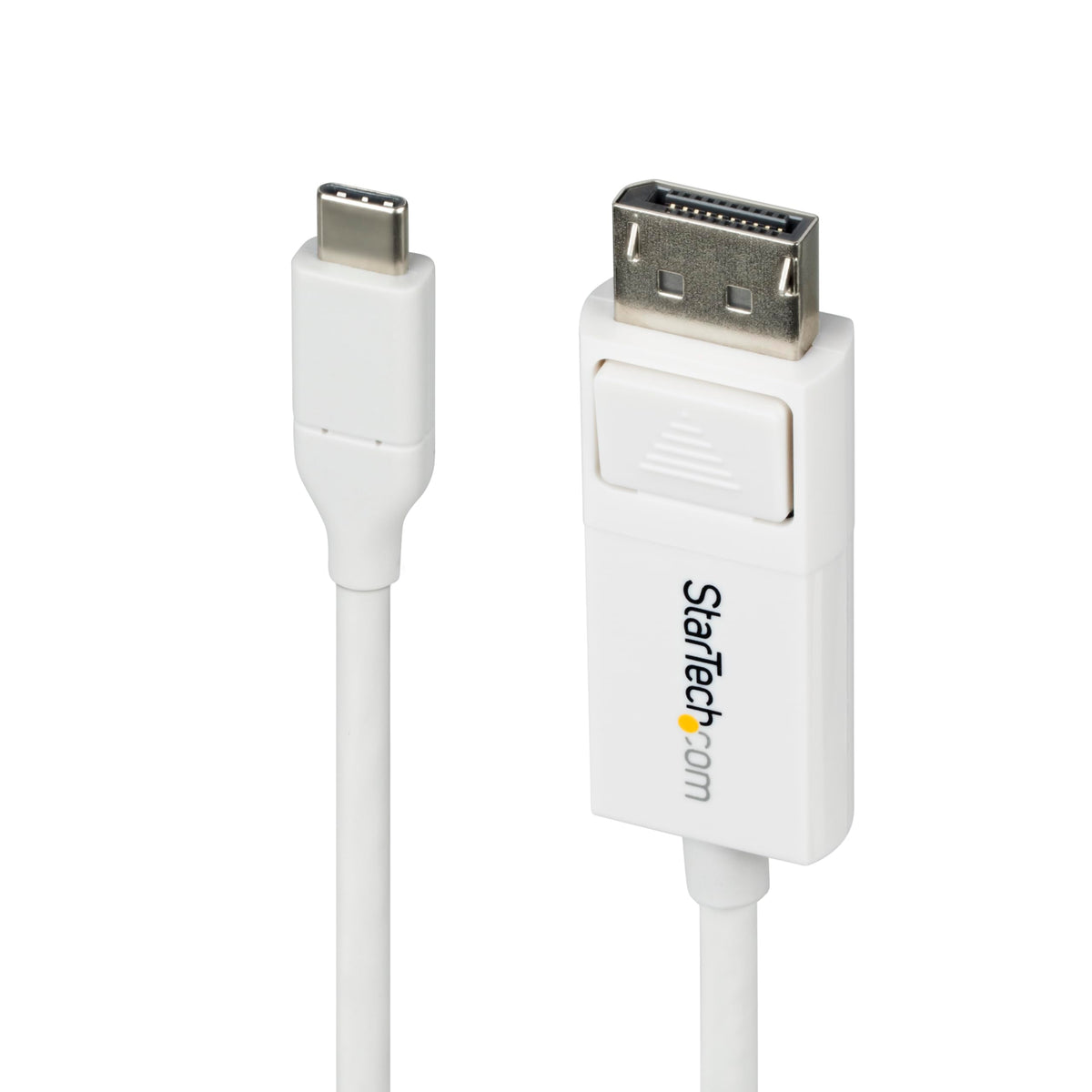 StarTech 6ft USB-C to DisplayPort 1.2 Cable, 4K 60Hz, Bidirectional, White