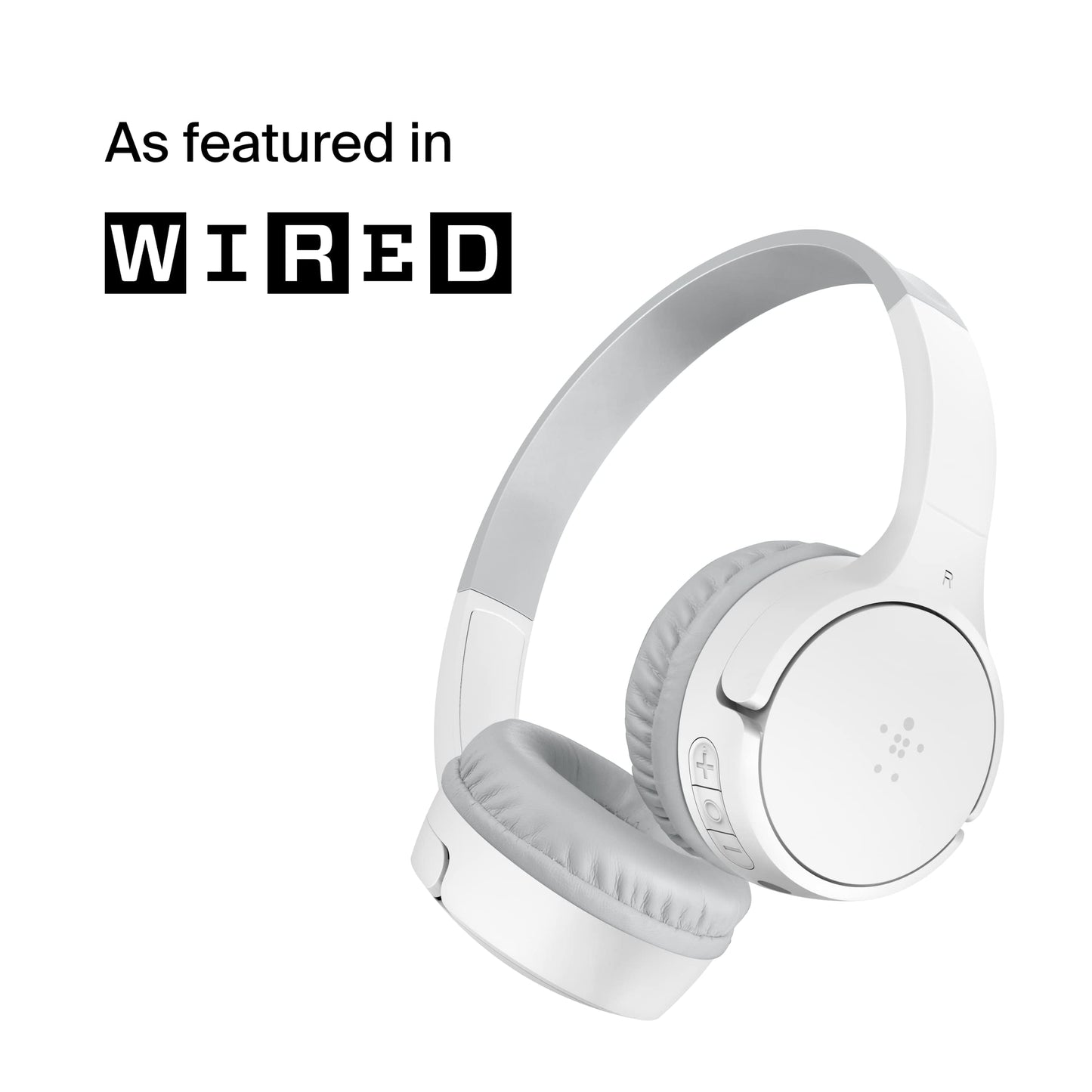 Belkin SoundForm Mini - Wireless Bluetooth Headphones for Kids with 30H Battery Life, 85dB Safe Volume Limit, Built-in Microphone - Kids On-Ear