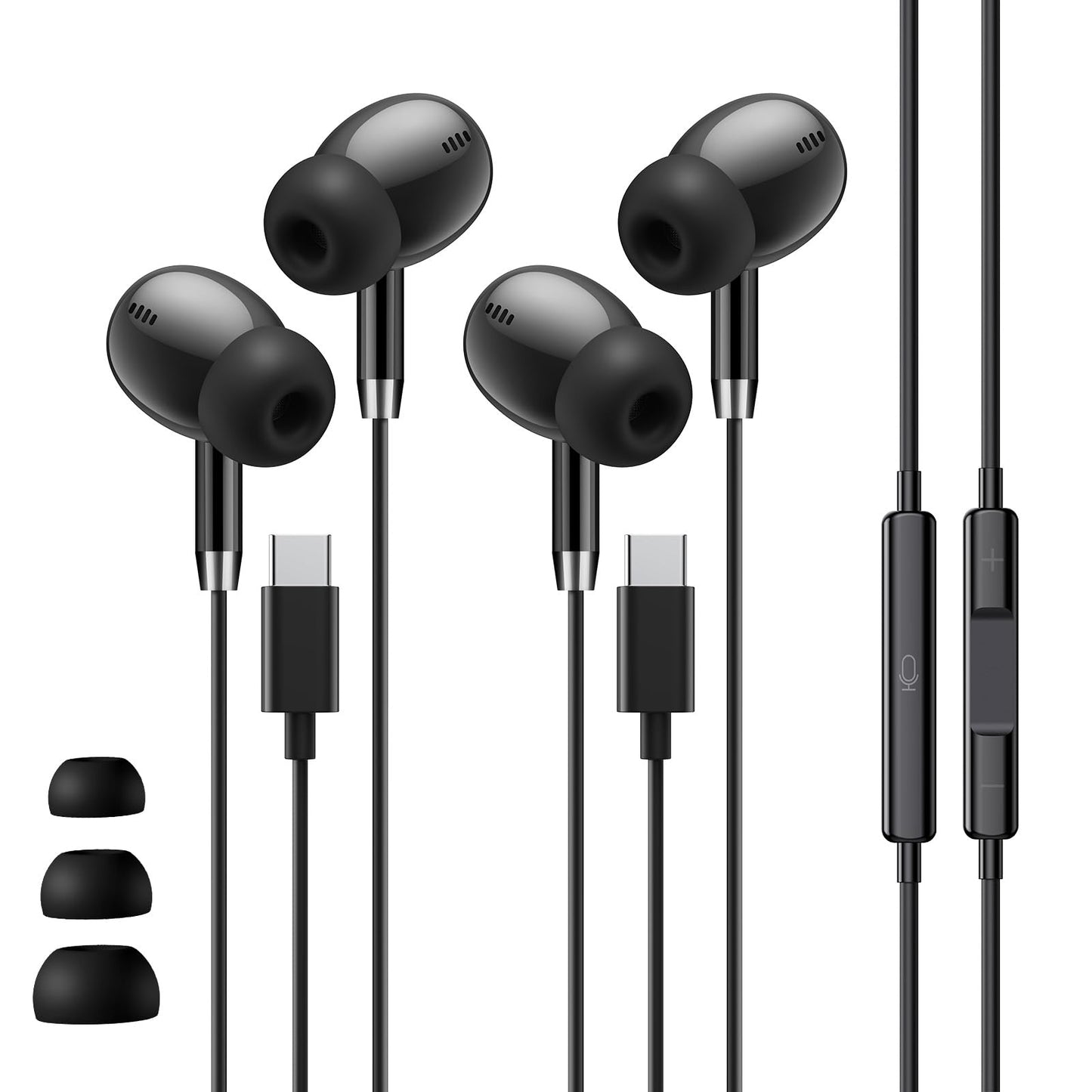 Wired Earbuds USB C for Samsung S26/S25/S24, USBC Headphones Wired Ear Buds