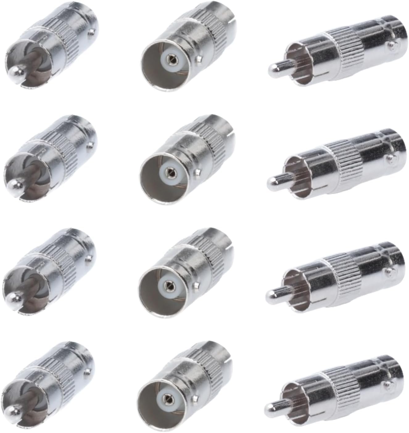 Cctv4Less BNC Female to RCA Male Adapter Straight Connector for CCTV Security Camera Systems (20)