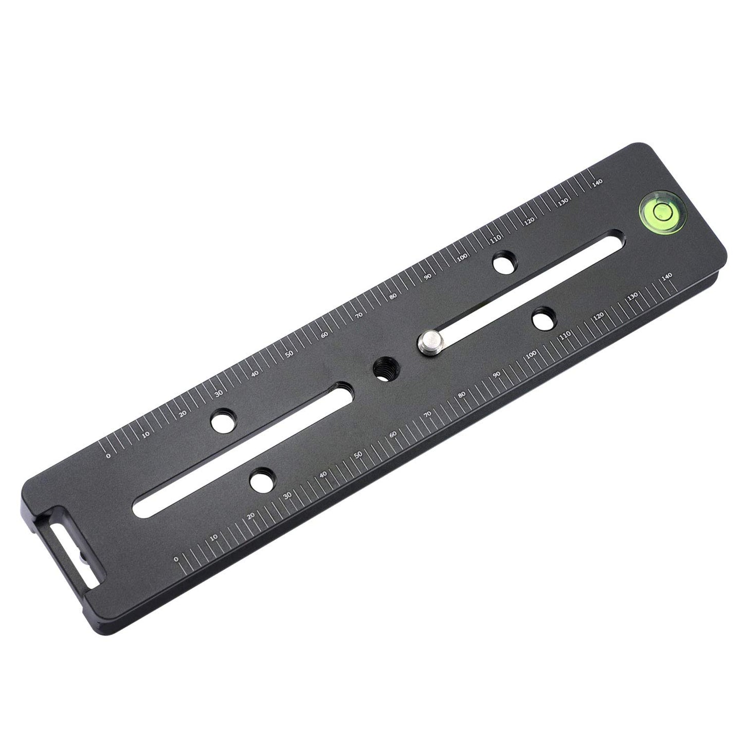 180MM Quick Release Plate with Double Arca Dovetails Precision Rail with Bubble Level & Precision Decimal Scale Double Macro Rail