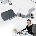 Ergonomic Arm Support for Desk Office Rotating Mouse Arm Rest Mouse Pad Clamp-On Mouse Shelf Desk Hand Rest for Computer Table Arm Support Mouse Pad