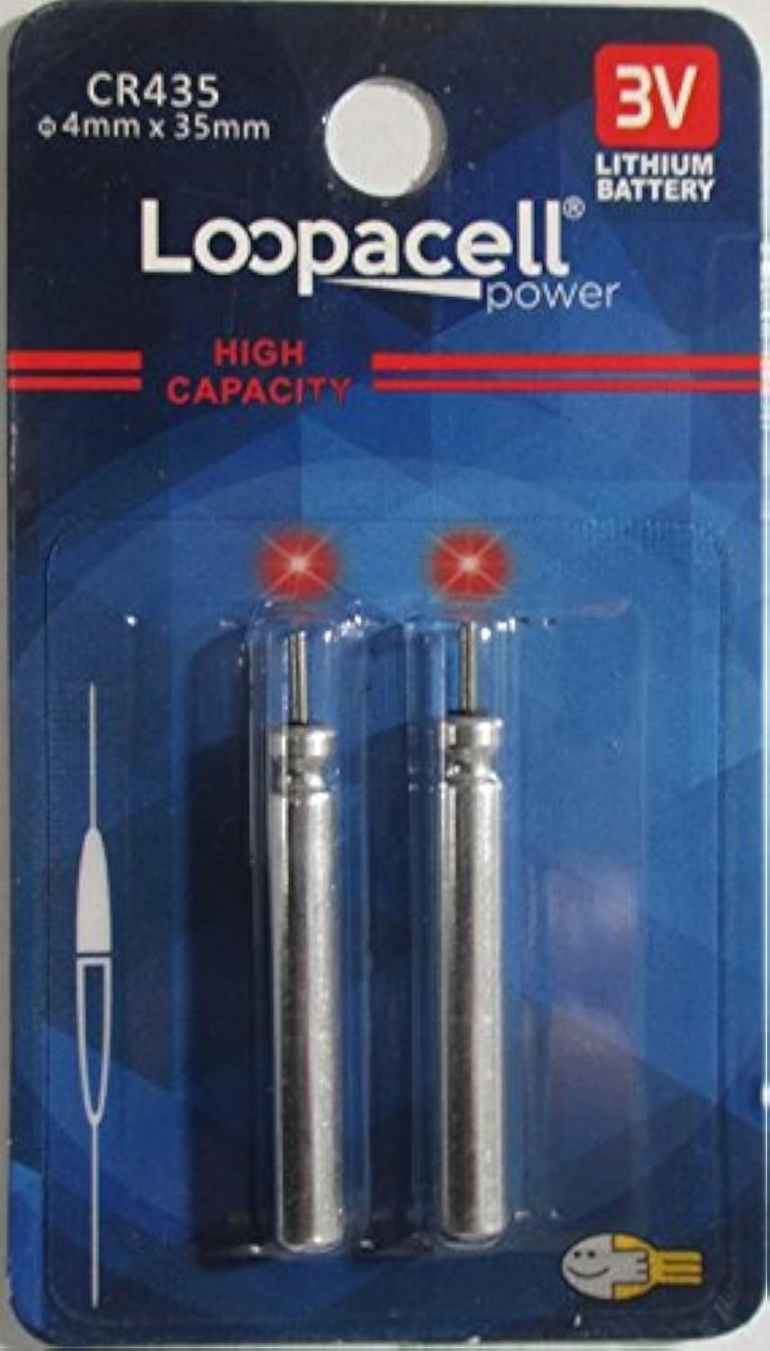 LOOPACELL 2 CR435 CR435 BR435 435 Pin Type Cell Batteries Fishing Floats Bobber Lithium Cells