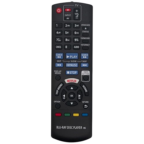 Replacement Remote Control Controller for Panasonic DP-UB420 DP-UB420-K Streaming 4K Blu Ray Player