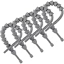 E/Fusing Industrial Silicone Zip Tie 8.5in Gray