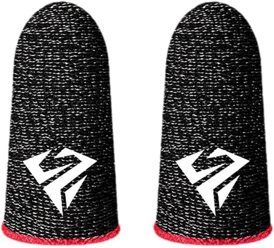 1 Pair for Pubg Mobile Games Gaming Finger Sleeve Breathable Fingertips Sweatproof Fingertip for Mobile Cove Slip,Finger Sleeves Gaming Accessories