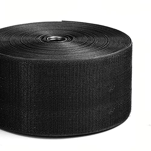 4'' Wide 5 Yards Long Heavy Duty Hook & Loop Cable Tie Cord Wrap Fastener Nylon Power Cord Management Wire Organizer Strap Reusable Cut to Size Self
