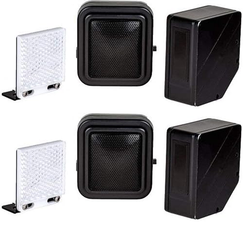 Seco-Larm E-931CS22RFCQ Wireless Entry Alert System (2 Pack) For Monitoring a Driveway or Use as an Entrance Indicator, Up to 22 Feet Sensing Range