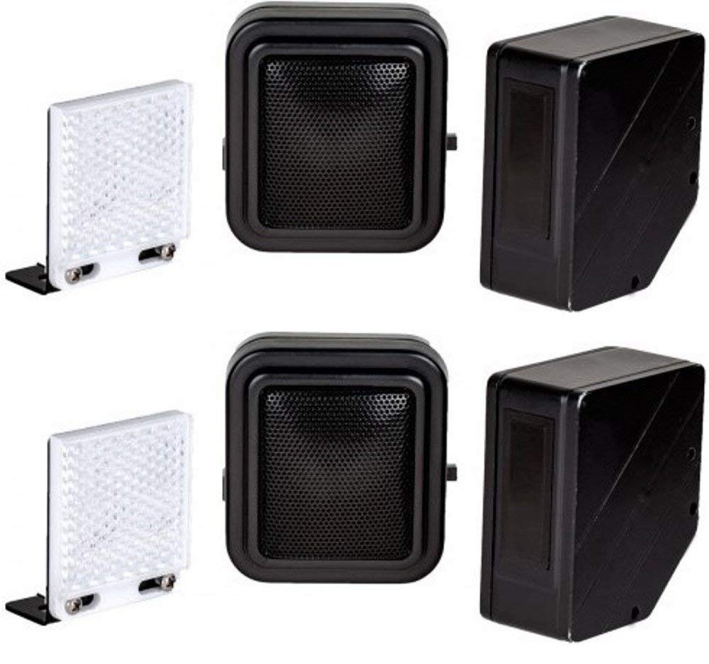 Seco-Larm E-931CS22RFCQ Wireless Entry Alert System (2 Pack) For Monitoring a Driveway or Use as an Entrance Indicator, Up to 22 Feet Sensing Range