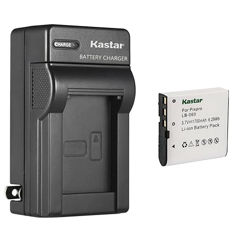 Kastar 1-Pack Battery and AC Wall Charger Replacement for VJIANGER 4K Digital Camera, 4K WiFi Digital Camera, 1080P Camcorder, 1080P Video Camera, 4K