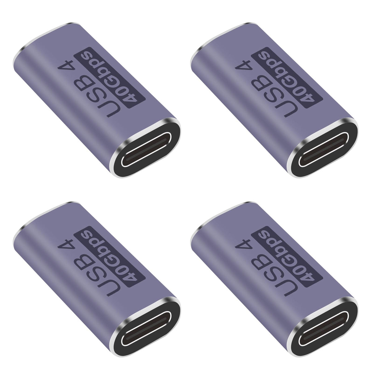 JUZITAO 4PCS USB C Coupler Extender Adapter Type C Female to Female Adapter Extender with 40 Gbps PD 100W 8K 60hz Video Compatible for Thunderbolt…
