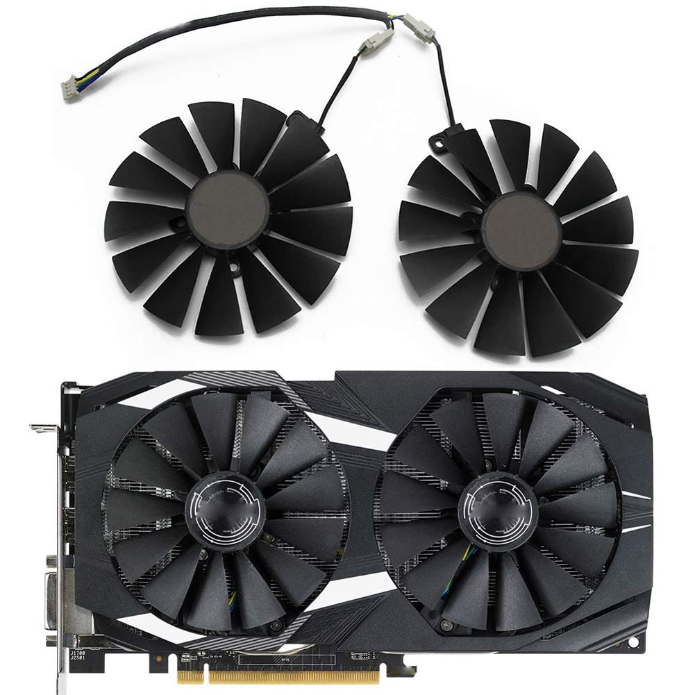 New 95MM PLD10010S12H Cooler Fan for ASUS ROG Strix Dual RX 470 570 for AMD RX470 RX570 Gaming Video Card Cooling Fan (2PCS)