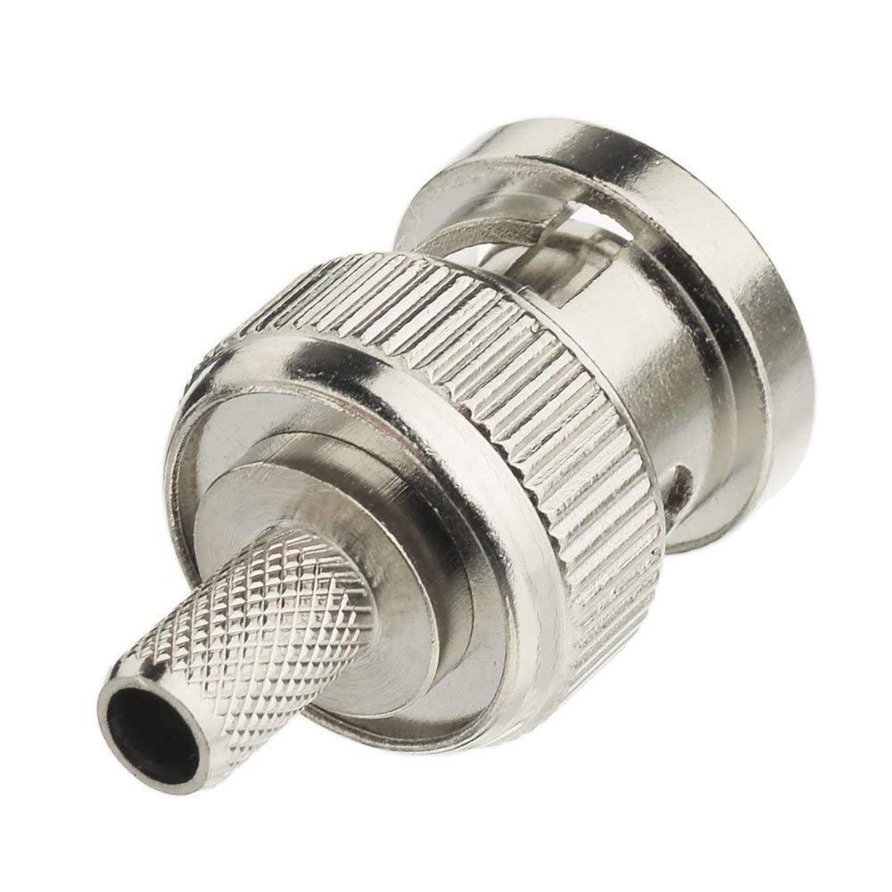 SUPERBAT BNC Crimp Connectors Kit - BNC Male & Female Crimp Solder Attachment Connector Kit for RG58, RG303, RG223, RG142, RG400, LMR195 Low Loss Coax