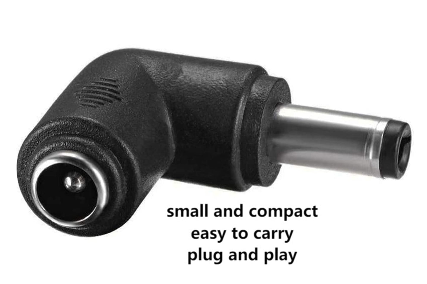SHANFEILU DC Power Connector Adapter 90 Degree Angle DC5.5 x 2.5mm Male Plug to 5.5x2.1mm Female Jack Adapter Coupler DC 5521 Female to 5525 Male