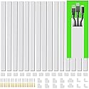 235.5 Inch Cord Hider Kit, Cord Covers for Wires on Wall, Cord Cover Raceway Kit, Paintable Cord Concealer Cord Hider, Home TV Office Wall Wire Cover