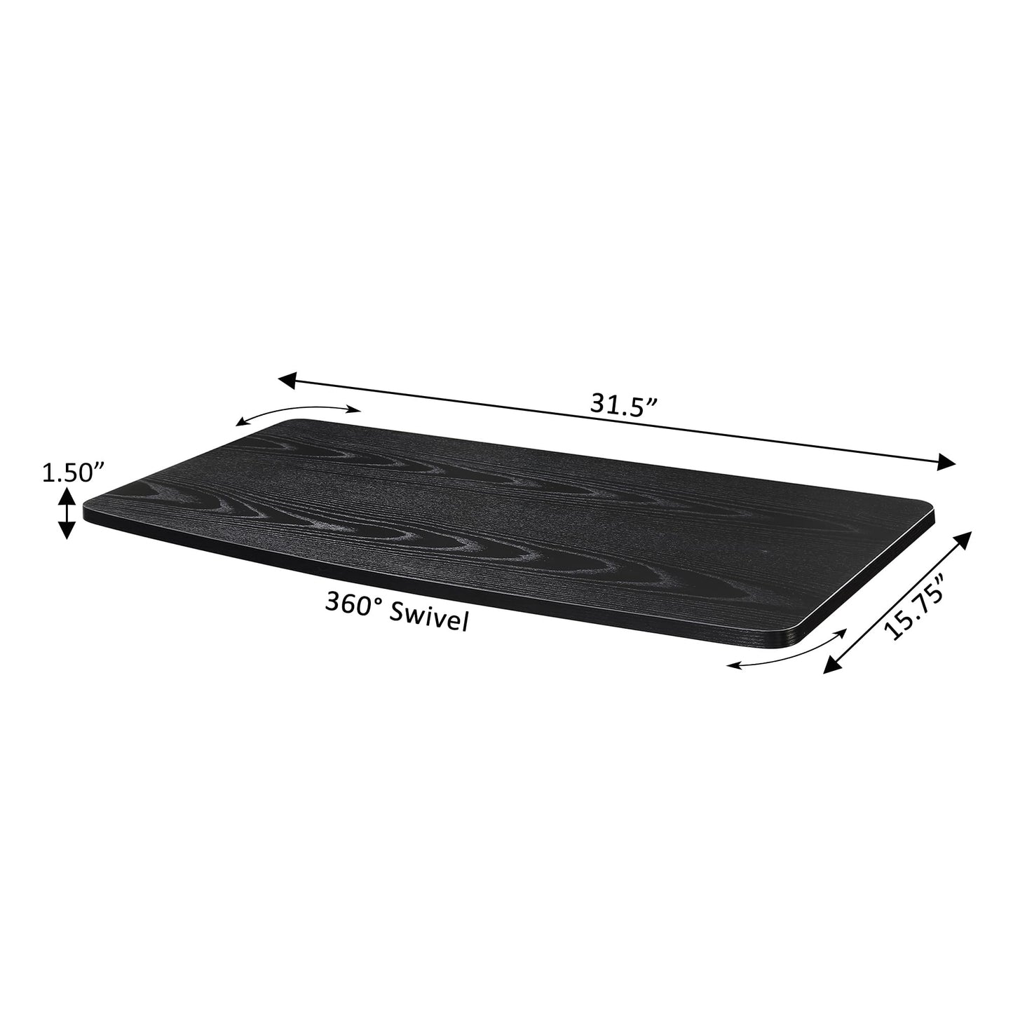 Designs2Go XL Single Tier Swivel Riser for TVs up to 37 Inches