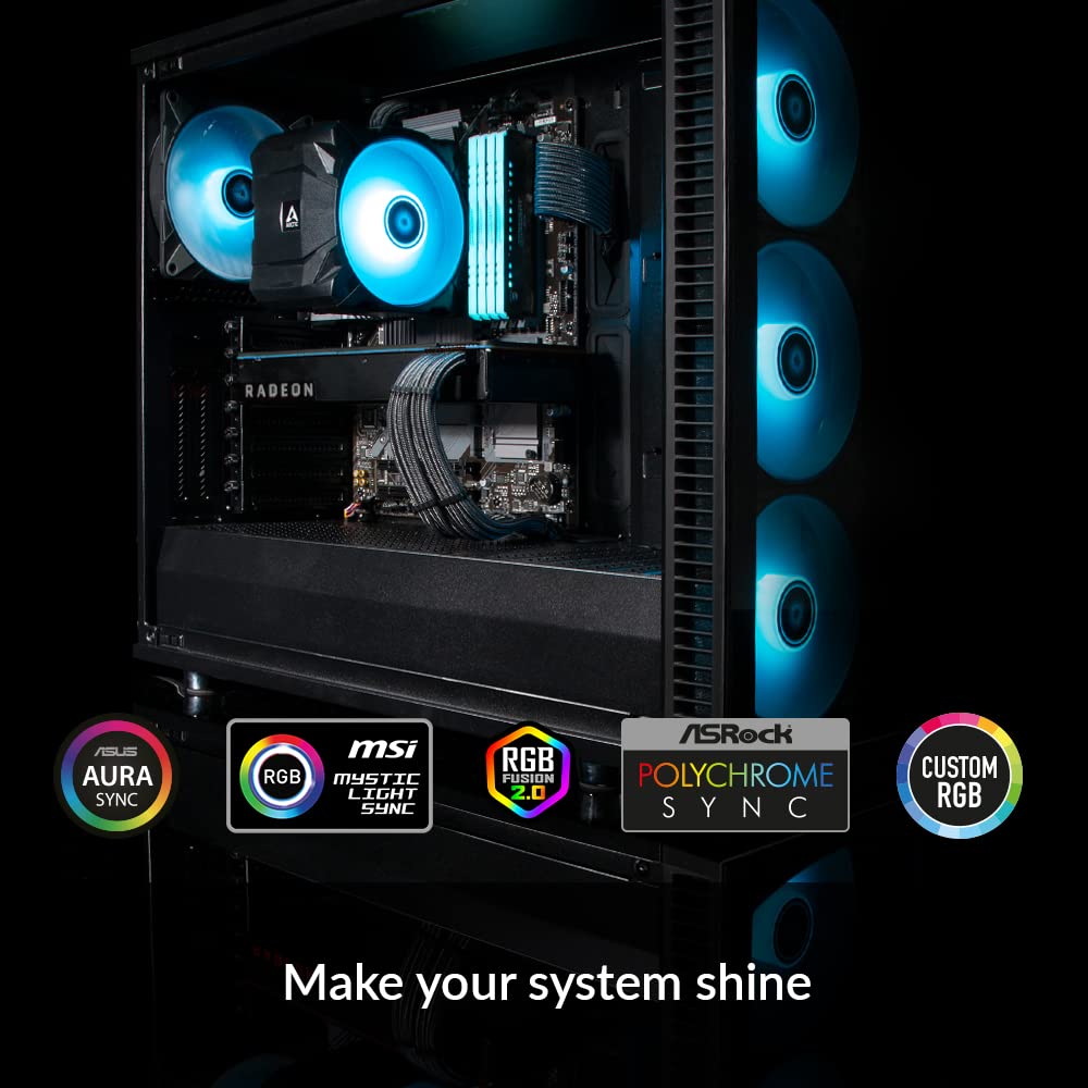 ARCTIC Freezer i35 RGB - Single Tower CPU Cooler with RGB, Intel Specific, Pressure Optimized 120 mm P-Fan, 200-1700 RPM, 4 Heat Pipes, incl. MX-5