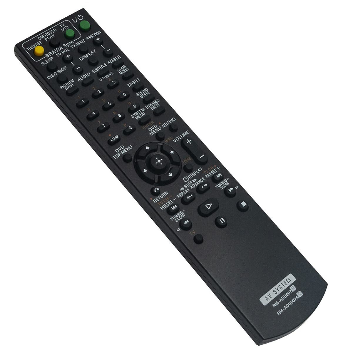 ALLIMITY RM-ADU007 SUB RM-ADU007A Replaced Remote Control Fit for Sony Home Theater AV System 1-480-570-21 DAV-HDX274 DAV-HDX277WC DAV-HDX285
