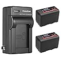 Kastar 2-Pack BP-950G Pro Battery and AC Wall Charger Replacement for Canon XL-1 XL-1S XL-2 XH-A1 XH-A1 HDV XH-A1S HD XH-A1SE HDV XM1 XM2 XV1 XV2 C2