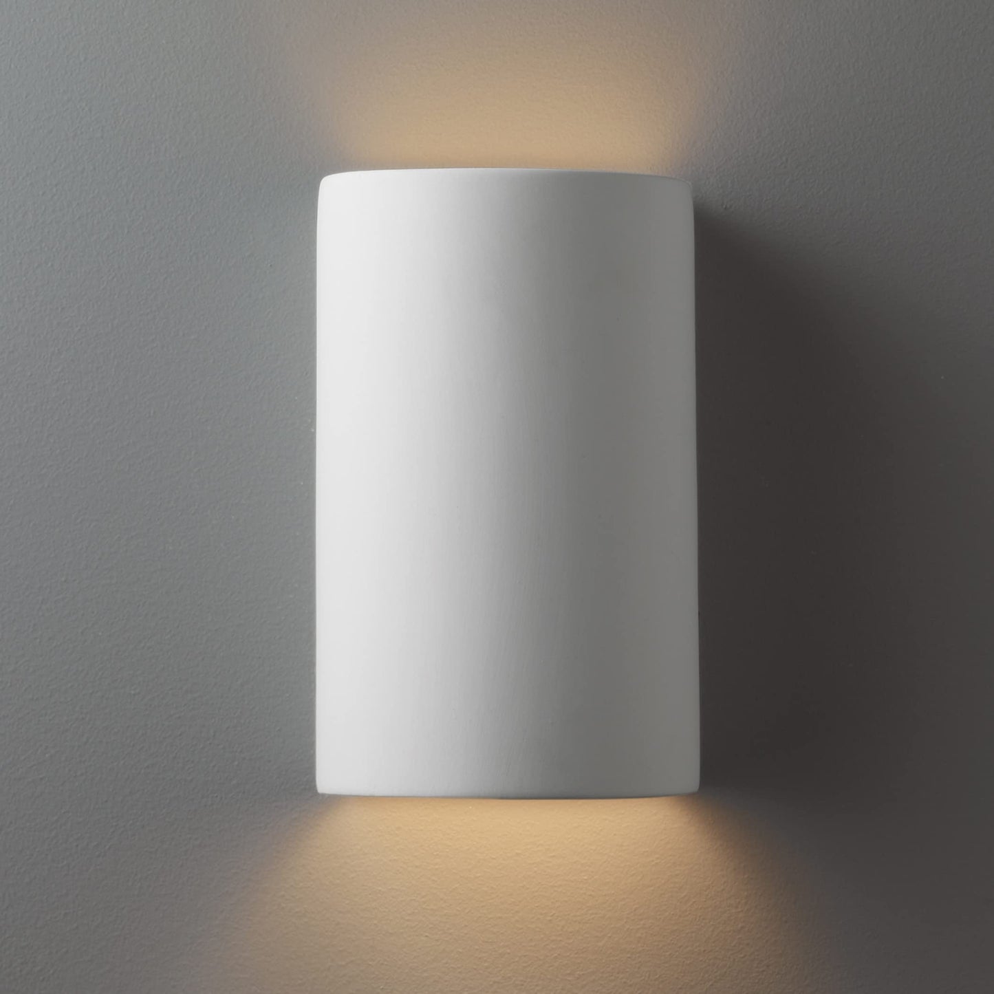 Justice Design Group CER-0945-BIS Ambiance 9.5" Transitional Dimmable Wall Sconce Wall Light for Living Room, Hallway or Bedroom, Bisque