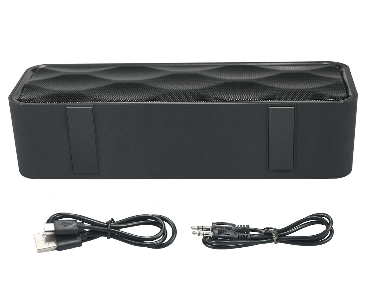 Totola Wireless Bluetooth Speaker with AUX/USB/TF Card Slot,Outdoor Portable Stereo Speaker with HD Audio,Enhanced Bass, Dual-Driver,Handsfree