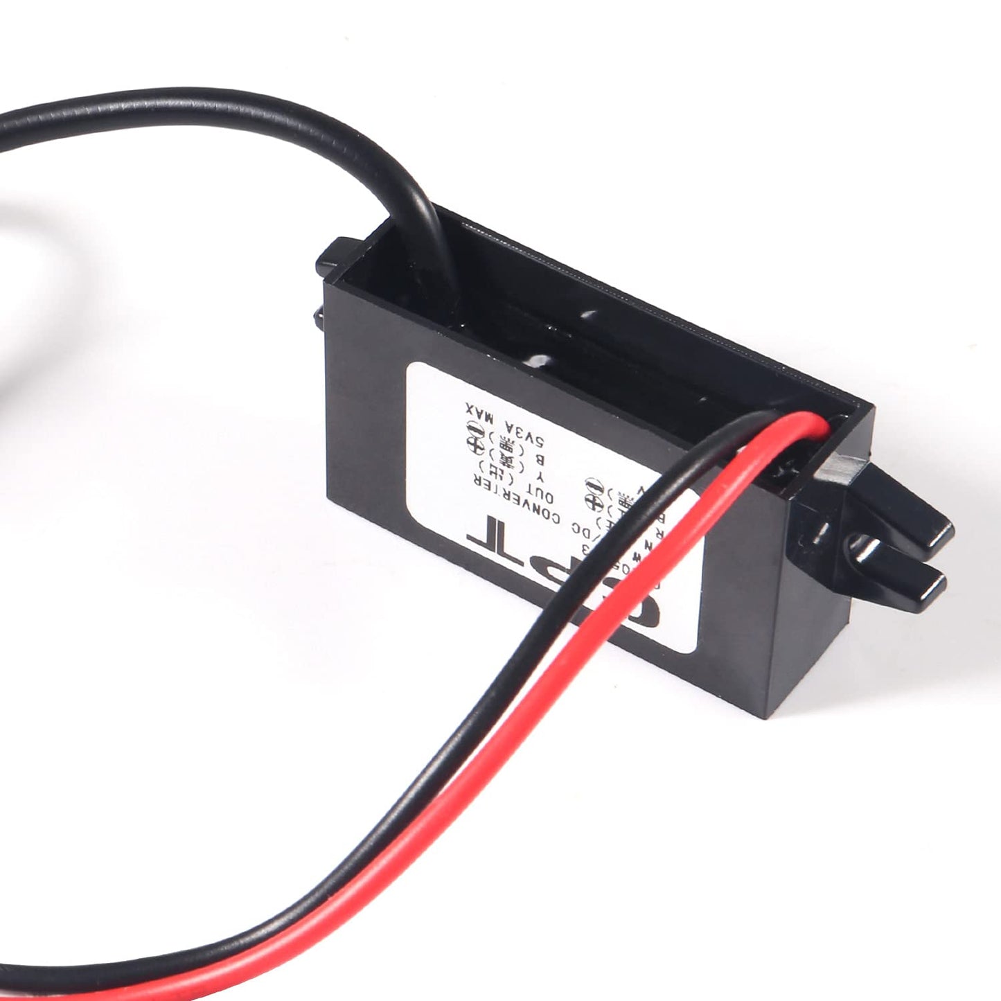 Aoicrie DC-DC 12V to 5V 3A Micro Dual USB Converter Voltage Step Down Regulator Waterproof Power Converters for Car Smartphone