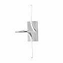 JONATHAN Y 9" Chrome Modern Minimalist Integrated LED Vanity Light Sconce, Dimmable Metal Wall Lamp for Bathroom Mirror, Living Room, Hallway