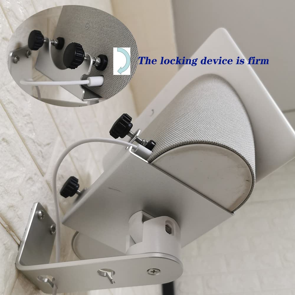 ATOPCAENRT Wall Mount for Google Nest Hub Max, Wall Mount Bracket, Space-Saving Design for Home, Office, Kitchen, Bedroom, Compatible with Google Nest