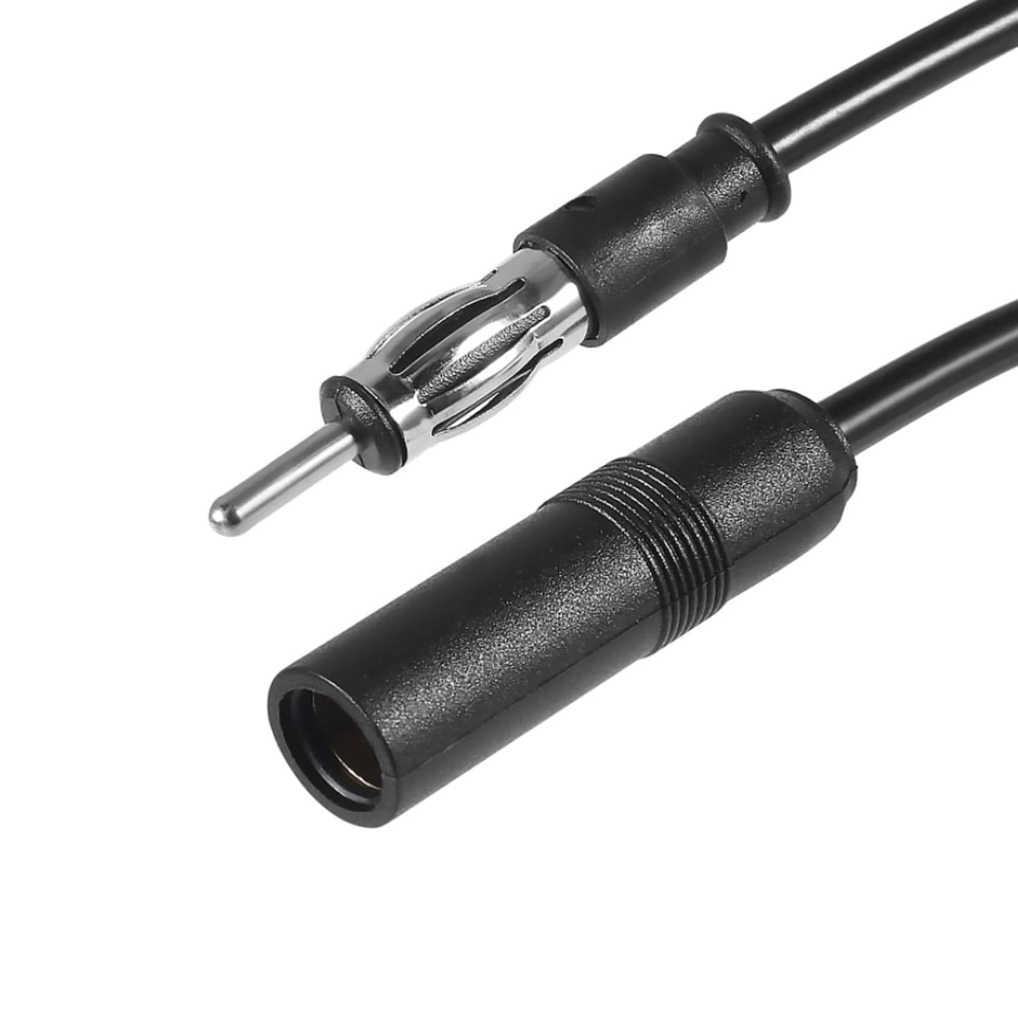 AEDIKO Car Stereo FM AM Radio Antenna Signal Amplifier 12V Power Supply DIN Plug Connector Adapter for Vehicle Truck SUV Car Audio Radio Stereo